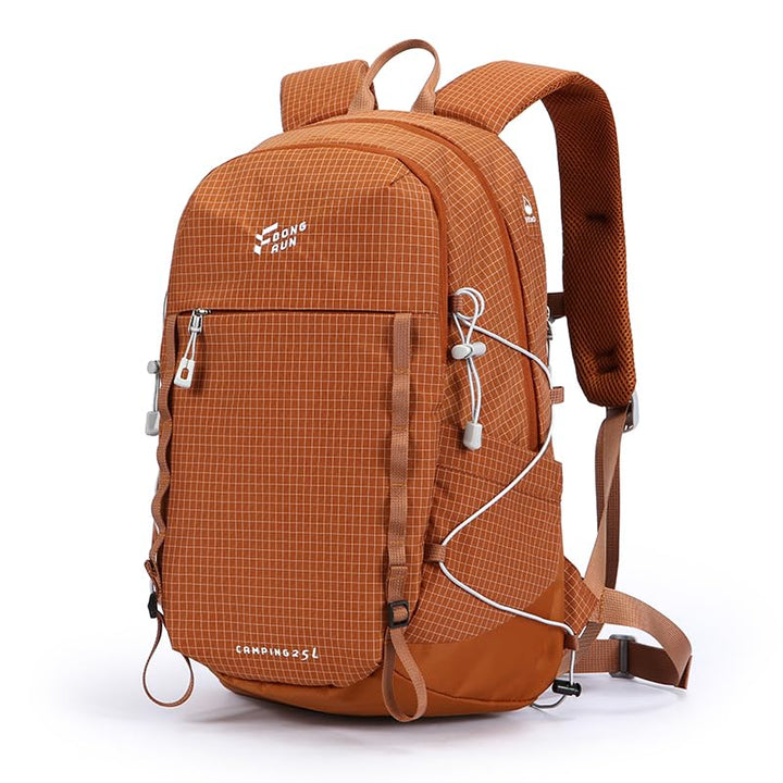 25L Wanderrucksack Damen Herren Reiserucksack Wasserdicht Rucksack Brown, Brown