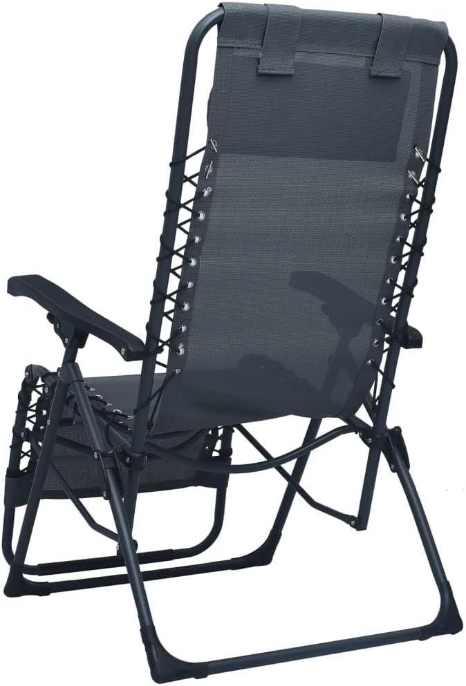 vidaXL Liegestuhl Klappbar Hochlehner Gartenliege Relaxliege Strandliege Liege Gartenmöbel Gartenstu
