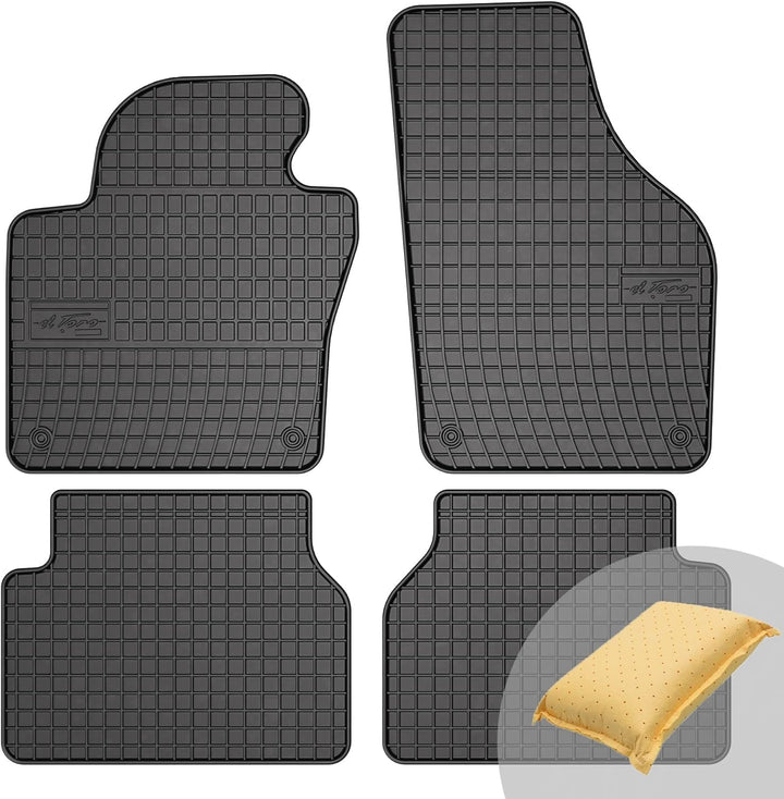 FROGUM EL Toro Gummimatten Ganzjähriges-Set von Autofussmatte Auto Fussmatten für Volkswagen Tiguan