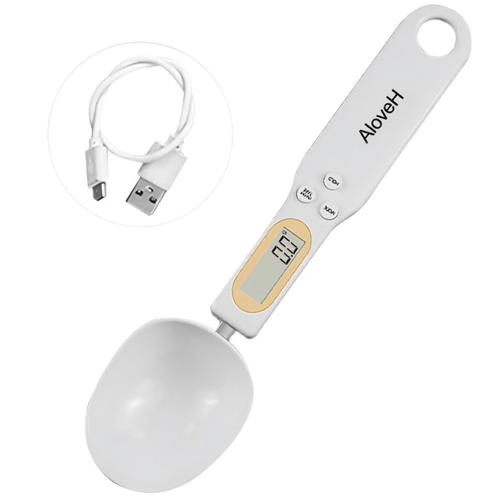 Digitale Löffelwaage für Lebensmittel, 500 g/0,1 g | Digitaler Messlöffel, Elektronischer Wiegelöffe