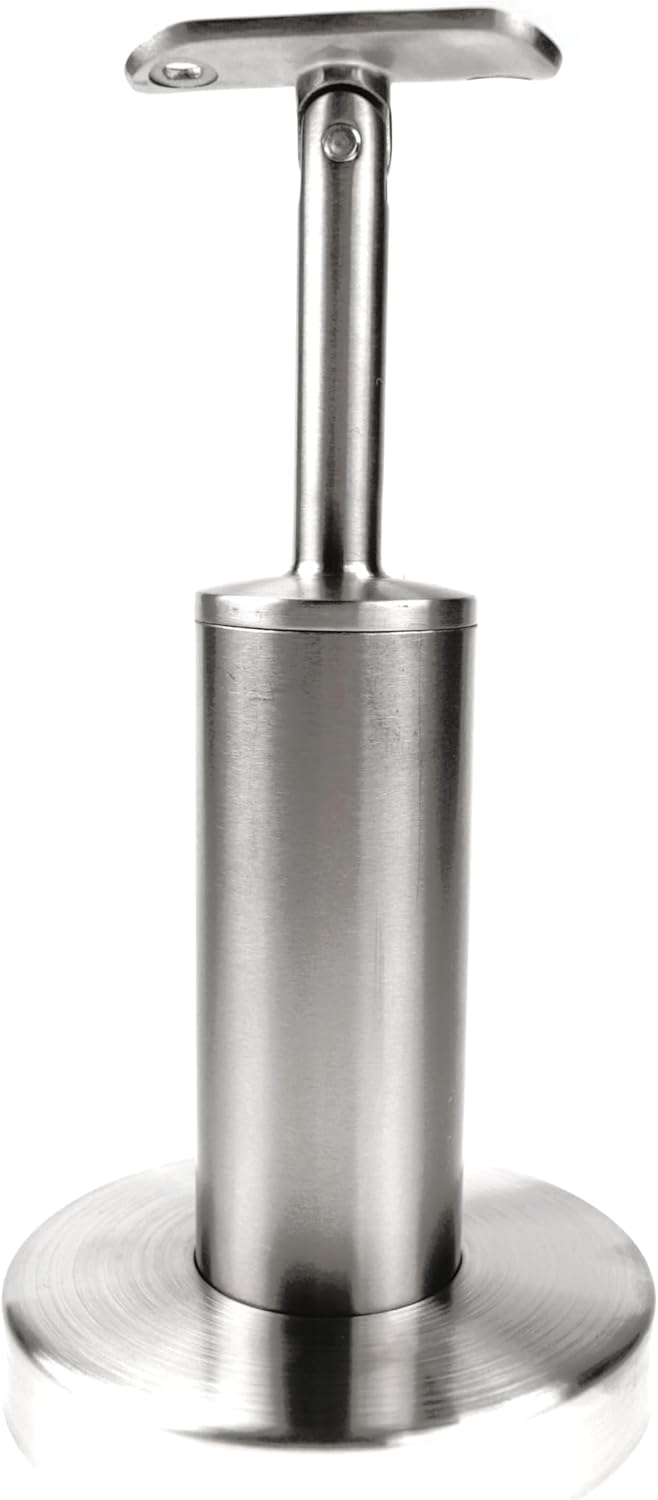 Sellon24® Edelstahl Pfosten 200 mm 42,4 rund Brüstungserhöhung Mauer Geländer Handlauf V2A Balkon Tr