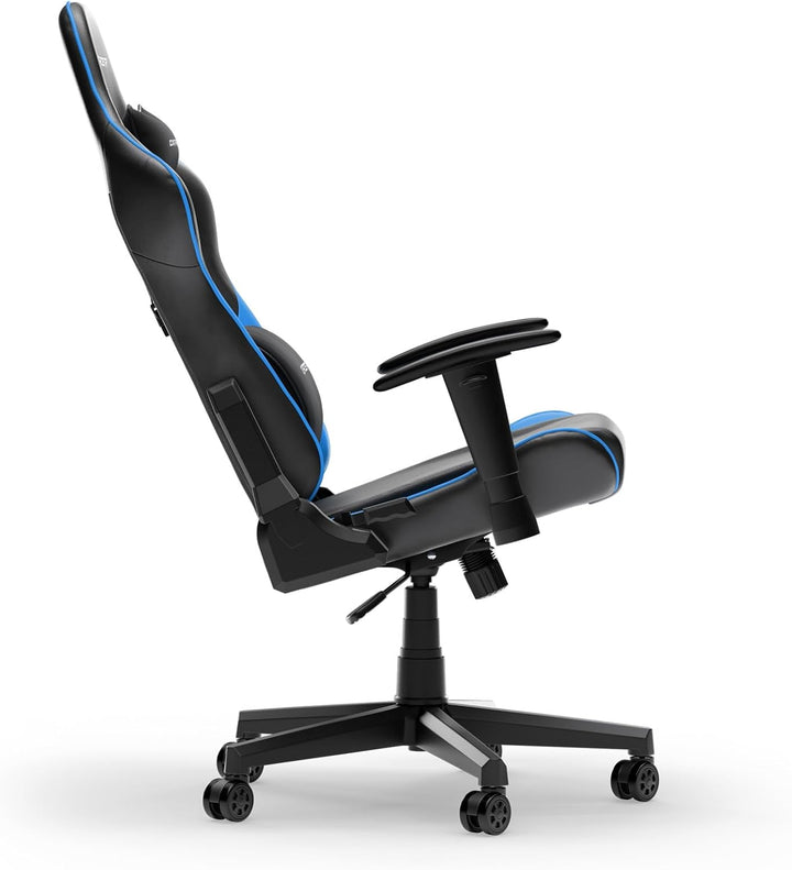 DXRacer Prince L Schwarz &amp; Blau PVC Leder das Orginal Gaming Stuhl, Schreibtischstuhl, Bürostuhle, O