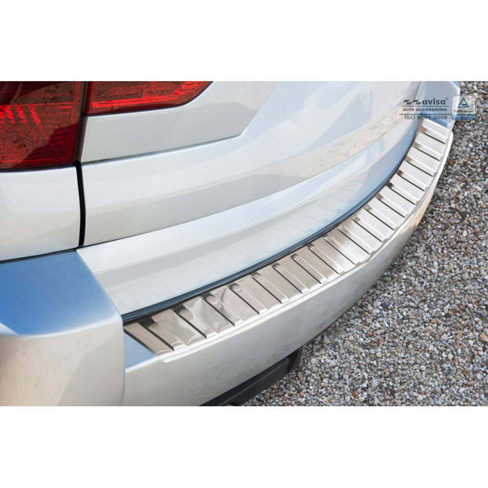 Avisa Edelstahl Heckstossstangenschutz kompatibel mit BMW X3 (E83) Facelift 2006-2010 &