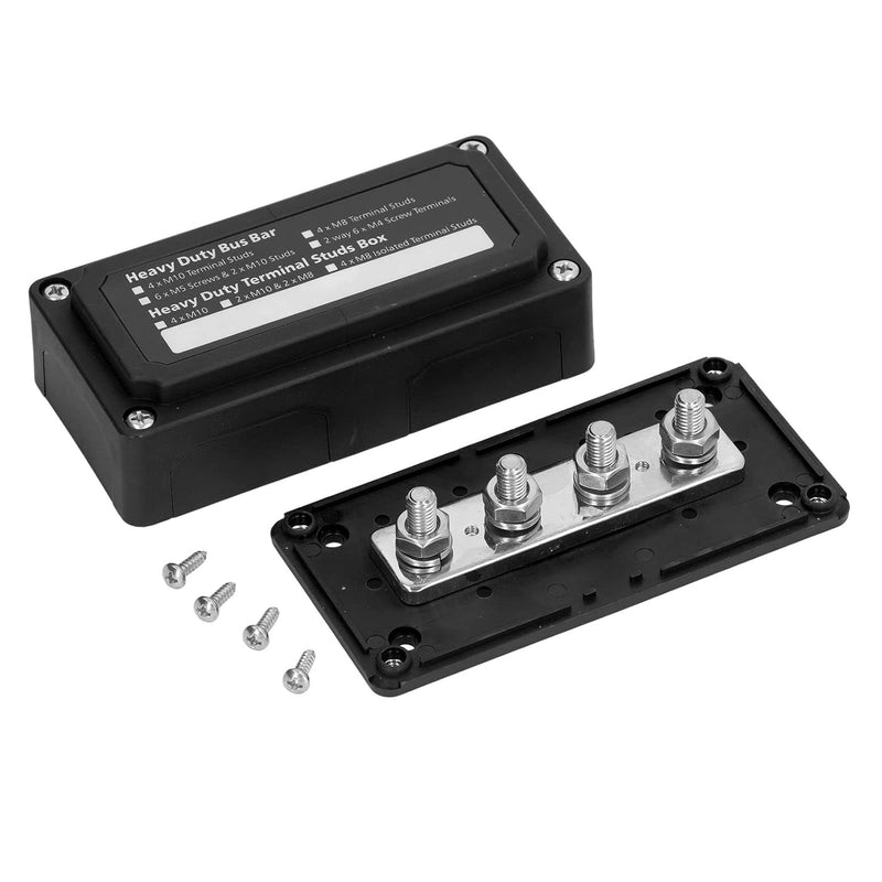 300 A Sammelschiene Stromverteilerblock DC 48 V M8 Anschlussbolzen Batterieanschlussblock für Auto,