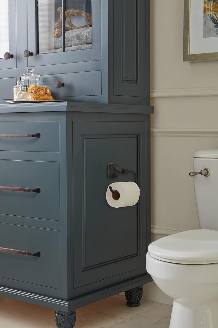 Amerock BH36091ORB | Ölgeriebener Bronze Einzelpfosten Toilettenpapierhalter | 179 mm Länge Toilette