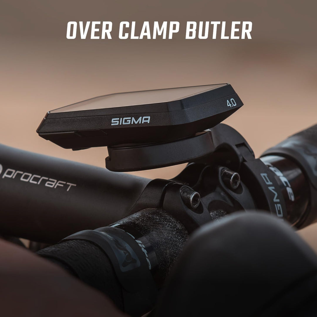 SIGMA ROX 4.0 Endurance Black Sensor Set|inkl. Sensorik &amp; OVERCLAMP Butler Sensor Set Schwarz, Senso