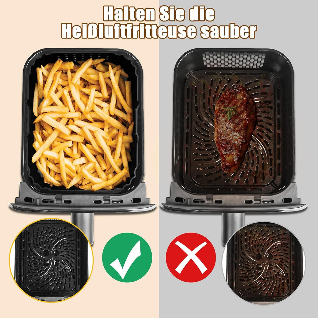 Heissluftfritteuse Zubehör für Philips Airfryer 4000 Series Stacked Dual Basket 10L, 2PCS Silikonfor
