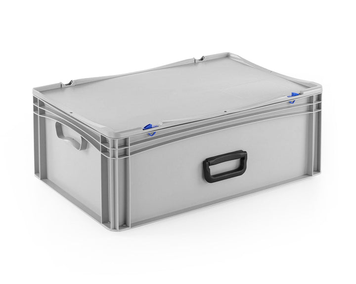 DIE BOX FABRIK Transportkoffer mit Tragegriff | Kunststoffkoffer zum Lagern und Transportieren | Wer