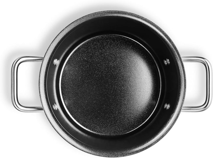 Eva Trio | Grey Line Topf 2,5 l 16 cm keramische Slip-Let®-Antihaftbeschichtung | Ideal für Kochen v