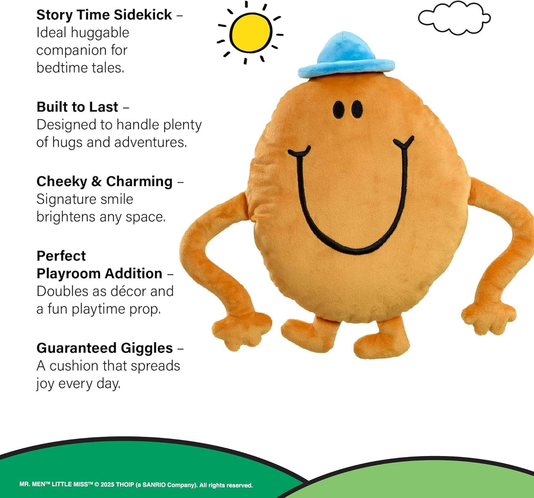 Rainbow Designs Mr Tickle Grosses Sofakissen mit dehnbaren Armen - Klassische Mr. Men Charakterkisse
