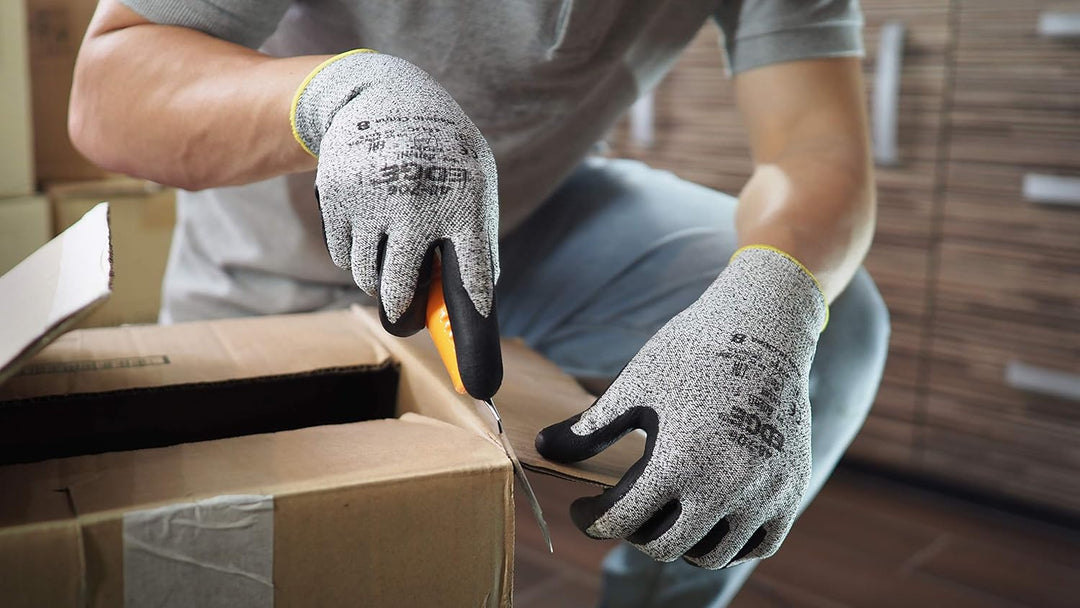 Ansell Edge 48-706 Arbeits-Handschuhe, Hoher Schnittschutz für Industrie-, Renovierungs- und Heimwer
