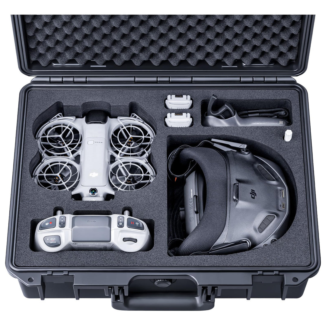 Lykus Titan N210 Koffer für DJI Neo 2, Goggles N3/3, RC Motion3/FPV RC | NUR KOFFER, Passend für Mot
