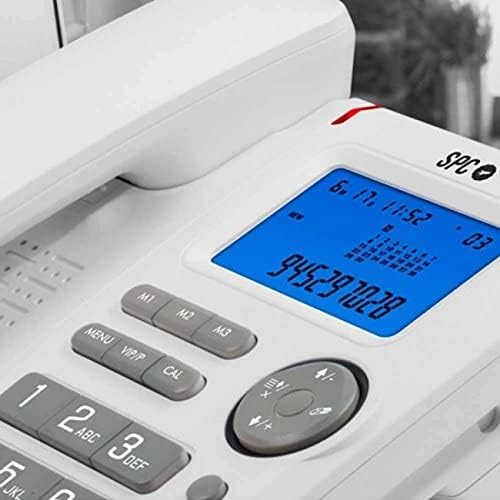 SPC Office ID – Tisch- oder Wandtelefon mit grossem batteriebetriebenen Display, 3 Direktspeichern,