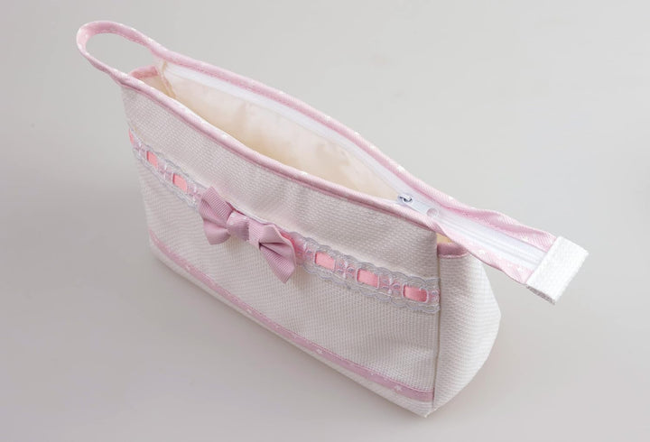 Filet - Reisetasche mit Reissverschluss, Aida Canvas Stickerei Tasche, Beauty Product Organiser, 100