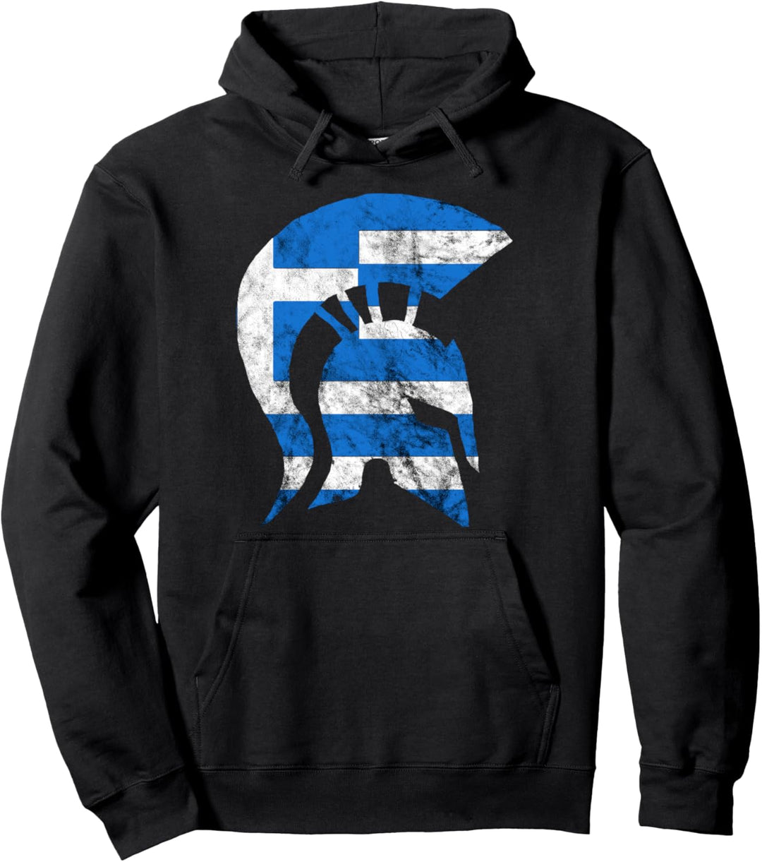 Griechischer Spartaner Gladiatoren Helm Griechenland Sparta Pullover Hoodie