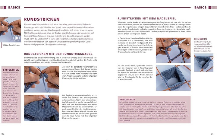 Stricken basics - Alle Techniken auch für Linkshänder!: Der Strickkurs für Einsteiger mit über 180 S