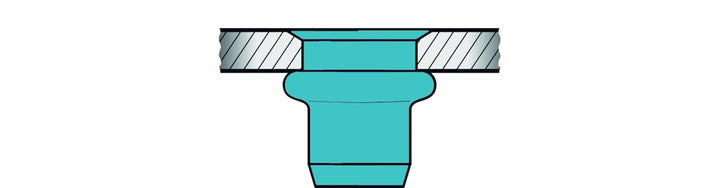 Blindnietmuttern A2-Edelstahl Kleinkopf M 8 x 11 x 17 mm, 100 Stück, (1433730)