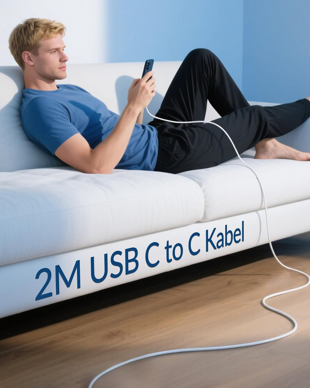 2Pack 45W 2-Port USB C Ladegerät Ladekabel für Google Pixel 11 10 9 Pro XL 2-Pack, 2-Pack