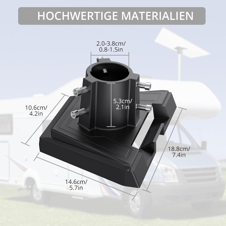 Justech Starlink Gen 3 Rohradapter, Mastmontagekit aus Aluminiumlegierung für Starlink Standard Dish