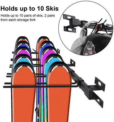 ANTOPY Ski-Aufbewahrungsregal Snowboard-Gestell Wandhalterung Hochleistungs-Metall-Ski-Wandregal Hal