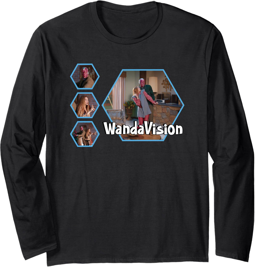Marvel WandaVision Wanda & Vision Scenes 70s Langarmshirt