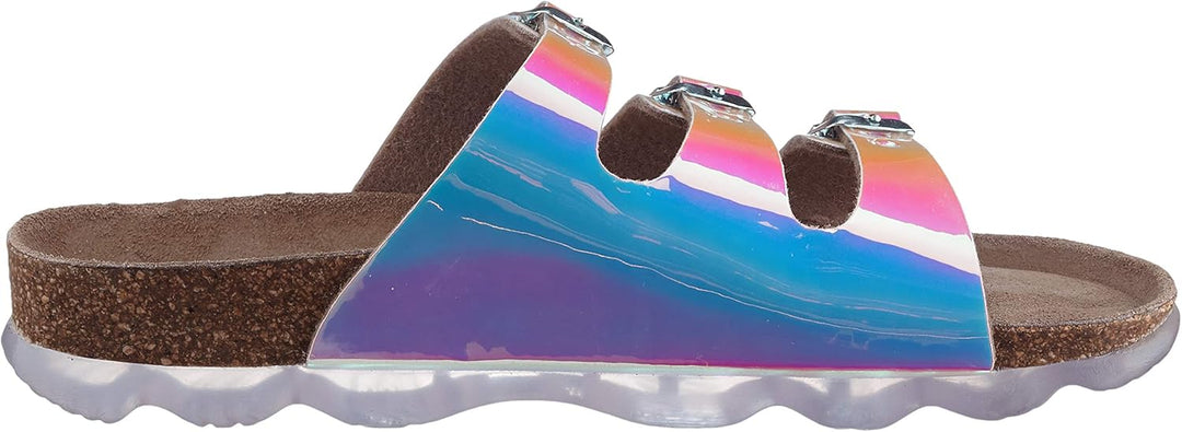 Superfit Mädchen Fussbettpantoffel Hausschuh 25 EU Irisierend 1010, 25 EU Irisierend 1010
