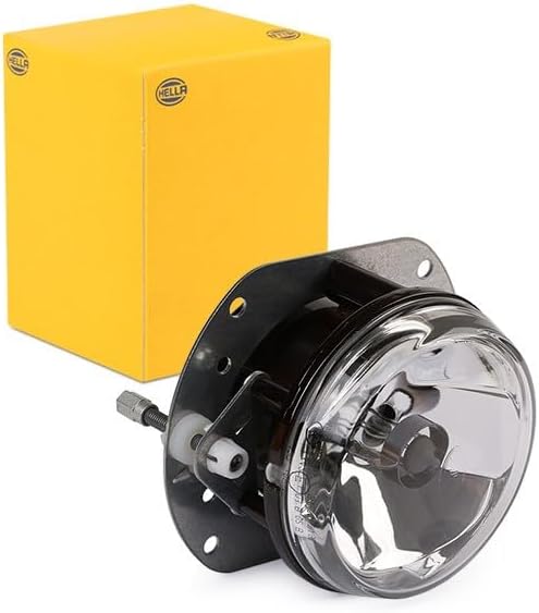 HELLA - Halogen/FF-Nebelscheinwerfer - 12V - rund - Einbau - glasklare Streuscheibe - Lichtscheibenf