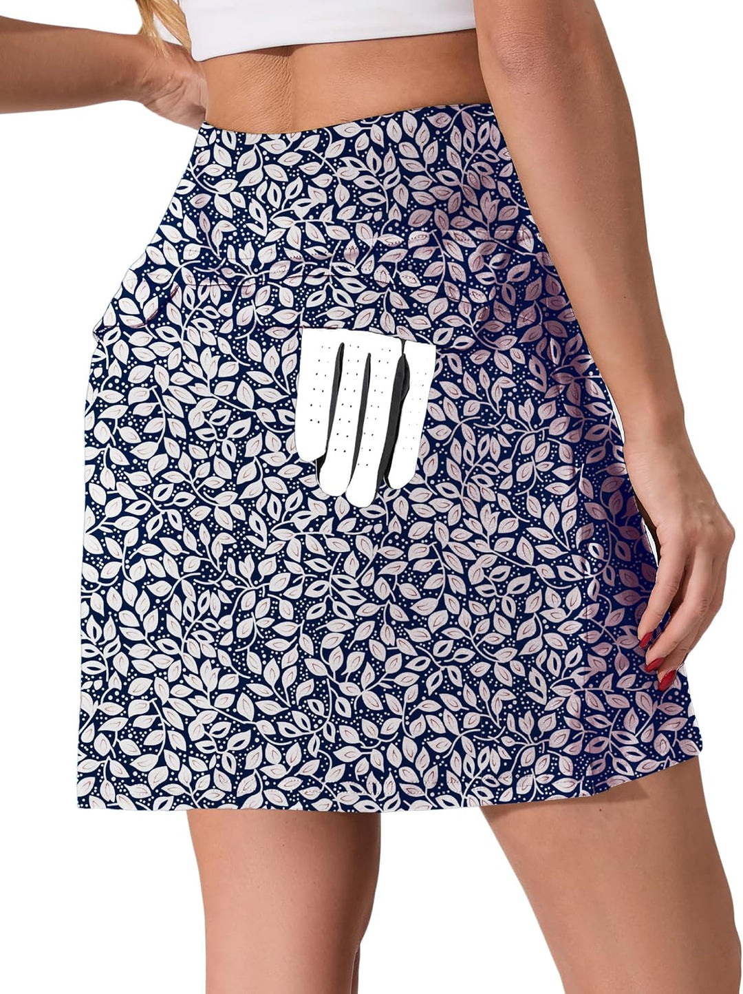 Timuspo Rock Damen Sommer Tennisröcke mit Hose Drunter Hohe Taille Activewear Skort Sportrock Golfro