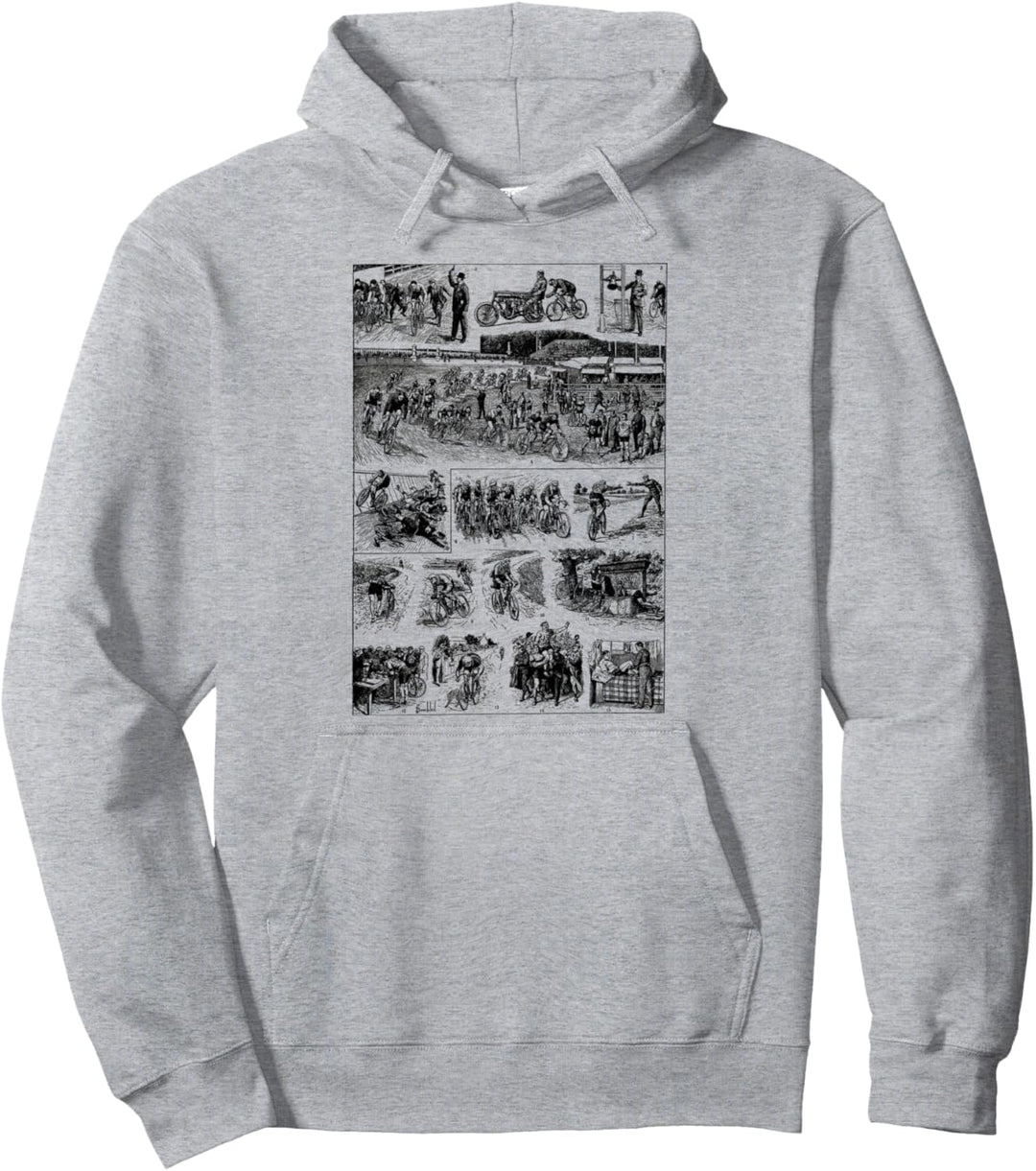 Cyclist bicycle Racing Tour Cycling Race gift vintage France Pullover Hoodie