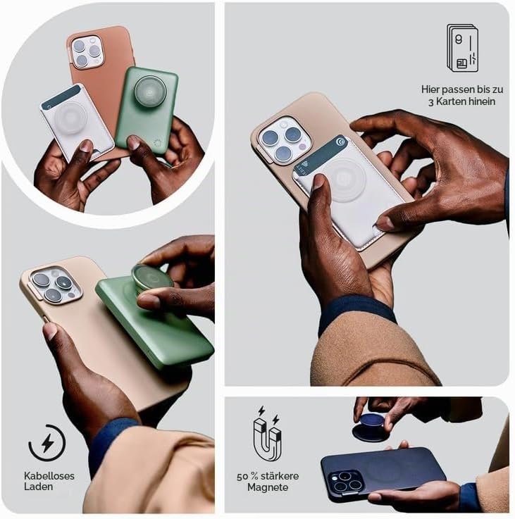PopSockets: PopCase PlantCore für MagSafe - Hülle für iPhone 14 Pro Max mit Abnehmbarem PopGrip Slid