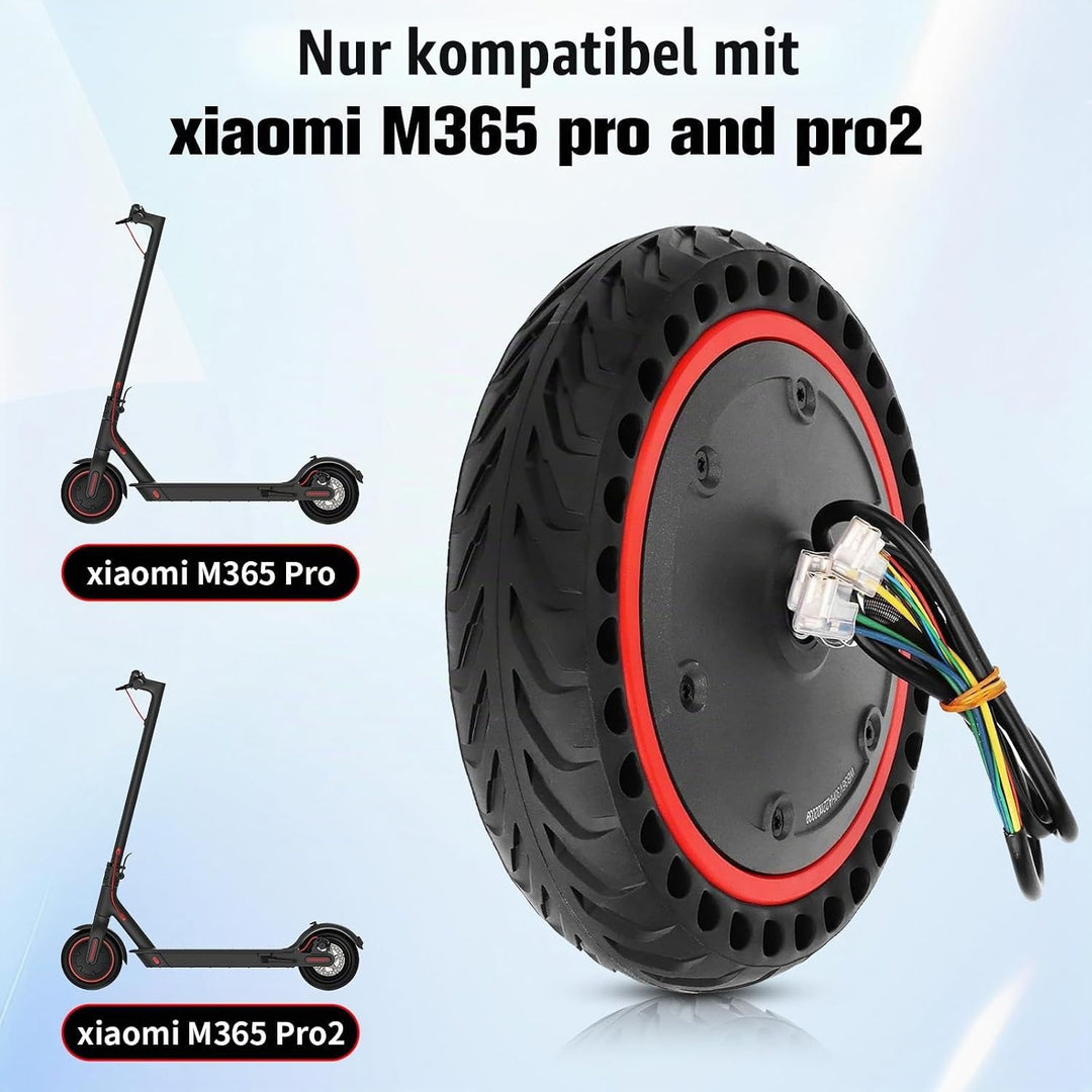E Scooter Motor für Xiaomi M365 Pro Pro2, mit Vollgummireifen, 8.5 Zoll-Elektroroller Brushless-Radn