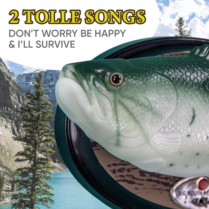 Big Mouth Billy Bass - Der singende & tanzende Fisch ca 28 cm (Don't Worry be Happy & I'll Survive)