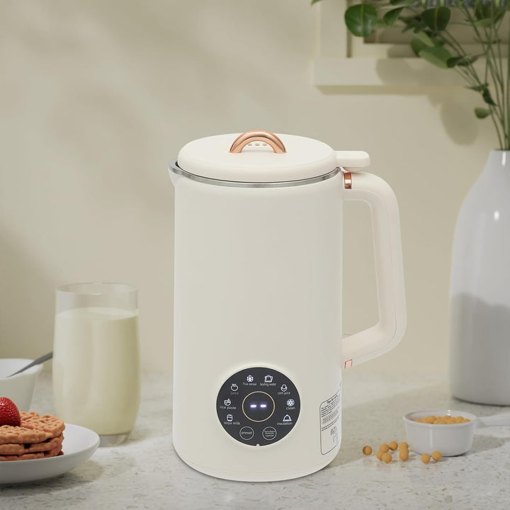 Automatische Nussmilchmaschine 1000ml mit 10 Klingen & 12-Stunden-Reservefunktion, multifunktional P