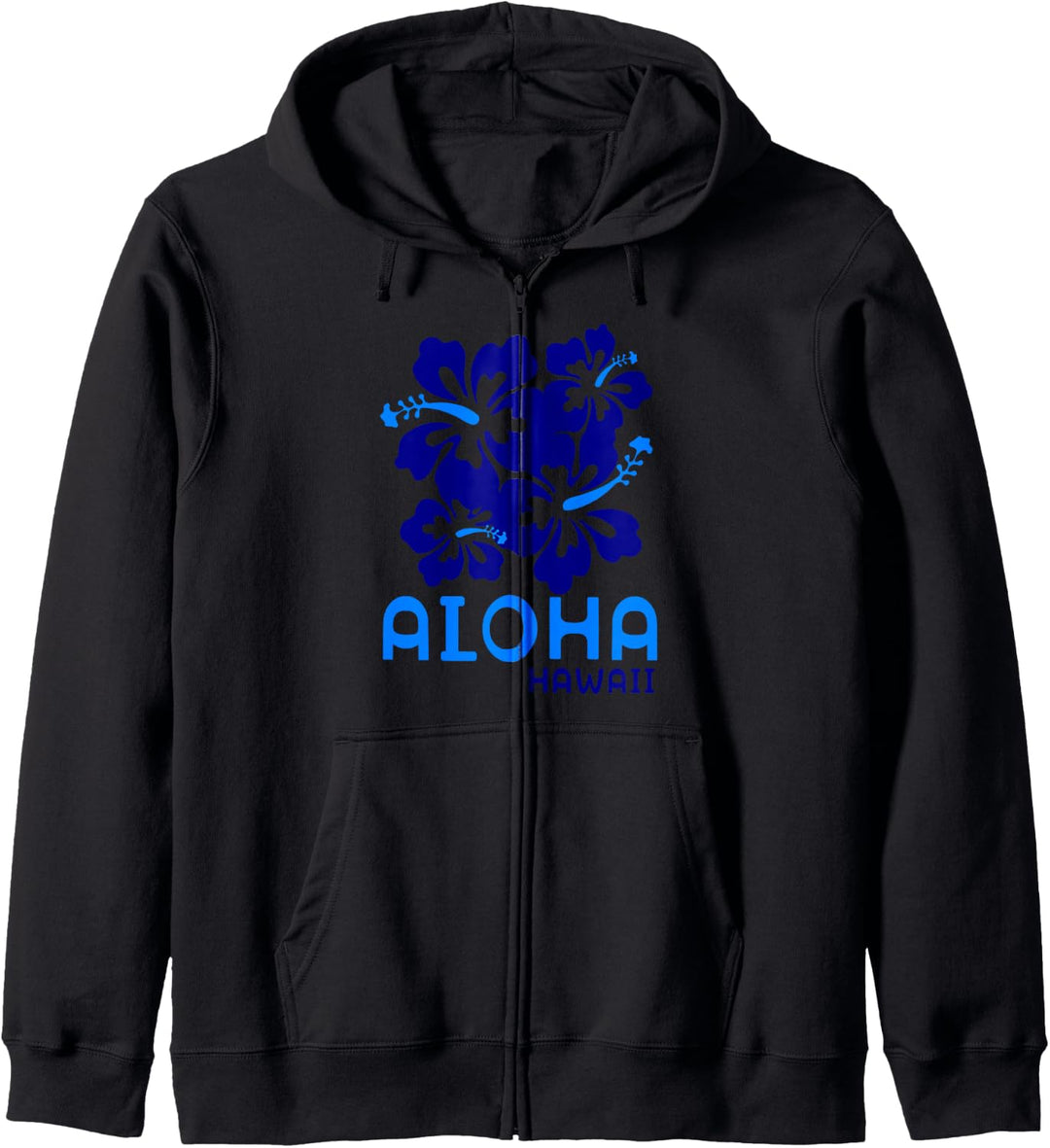 Aloha Hawaii Blue Hibiscus Kapuzenjacke