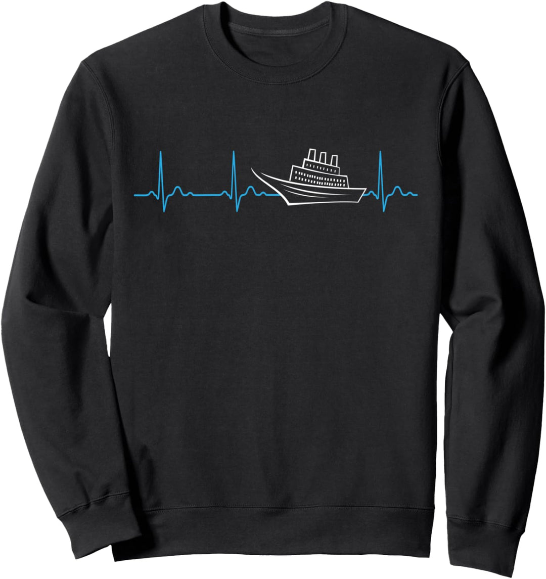 Kreuzfahrer Herzschlag Für Urlauber auf Kreuzfahrt Sweatshirt