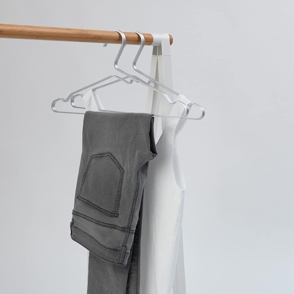 Brabantia Aluminium Clothes Hanger, Set of 4, Silver Silver Einheitsgrösse Aluminium Kleiderbügel (4