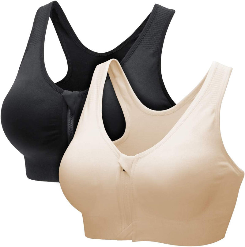 CARETOO Damen Sport BH Stark Halt Active Bra Höhe Beanspruchung Trainieren Bustier Fuer Yoga Fitness