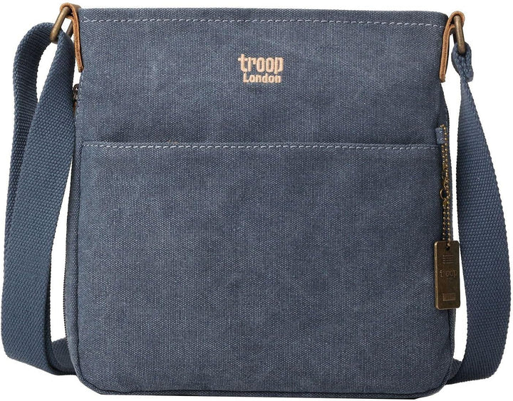 troop London TRP0237 Klassischer Stoff Schultertasche Aschgrau, Aschgrau