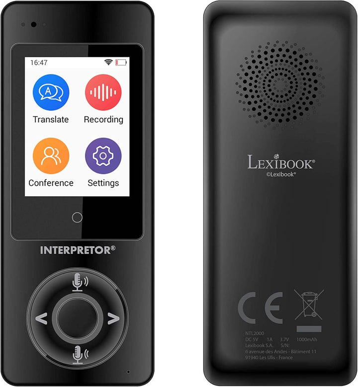 Lexibook NTL2000 Interpretor, Sofortiger Sprachubersetzer, 75 sprachen, Genaue Übersetzungen von pro