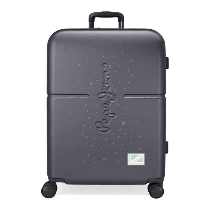 Pepe Jeans Jane Koffer, mittelgross, blau, 48 x 70 x 28 cm, robust, ABS-Kunststoff, integrierter TSA