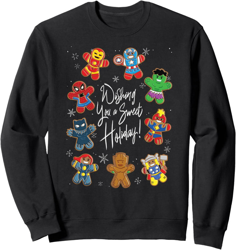 Marvel Avengers Christmas Gingerbread Wishing Sweet Holiday Sweatshirt