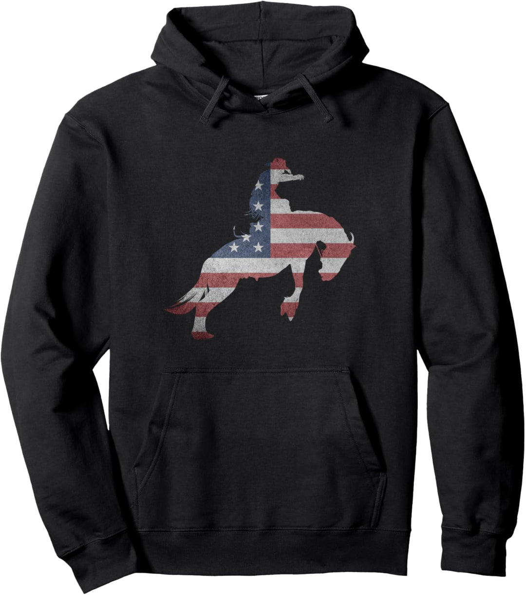 Amerikanisches Rodeo Pullover Hoodie