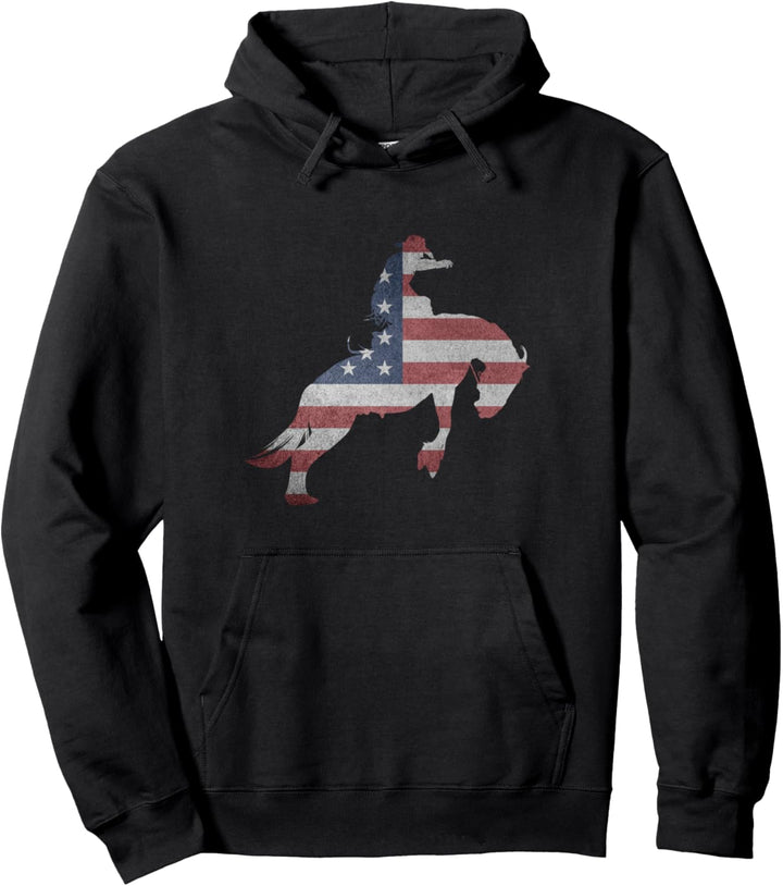 Amerikanisches Rodeo Pullover Hoodie