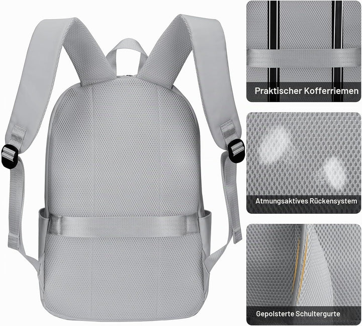 HOMIEE Laptop Rucksack 15,6 Zoll, Rucksack Damen Herren Laptoptasche Backpack Daypacks Rucksack Dame