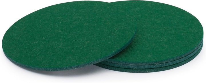 FILU Filzuntersetzer rund 20cm 4er Pack (Farbe wählbar) tannengrün - Untersetzer aus Filz für Tisch