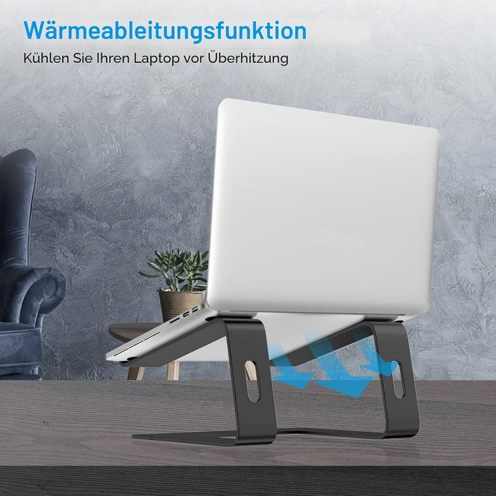 BoYata Laptop Ständer, Ergonomisch Aluminium Notebook Ständer, Tragbarer Belüfteter Laptop Halterung