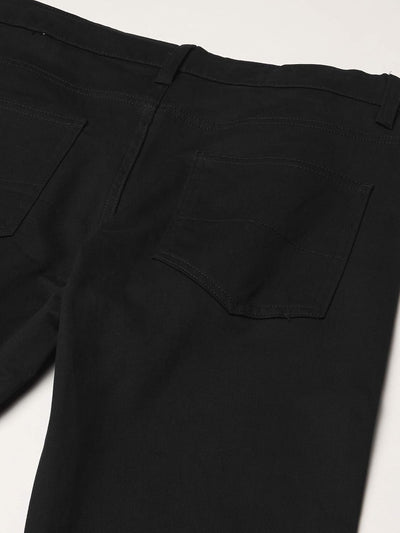 Nautica Boys' School Uniform Flat Front Pant, Black, 14