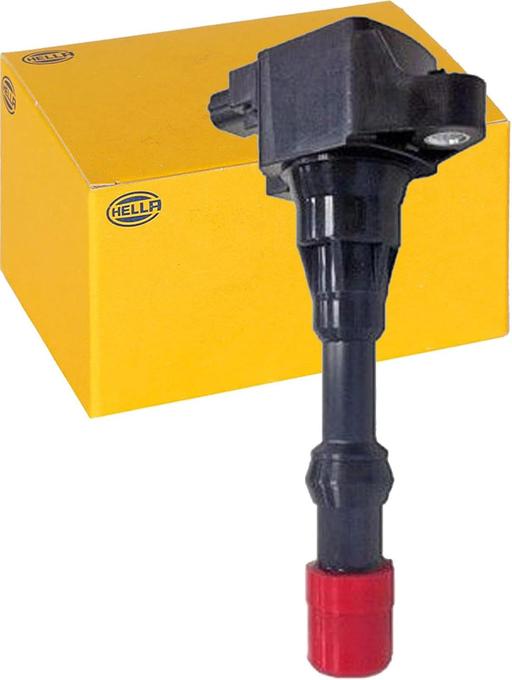 HELLA 5DA 358 000-091 Zündspule - 12V - 3-polig - Kerzenschachtzündspule - geschraubt