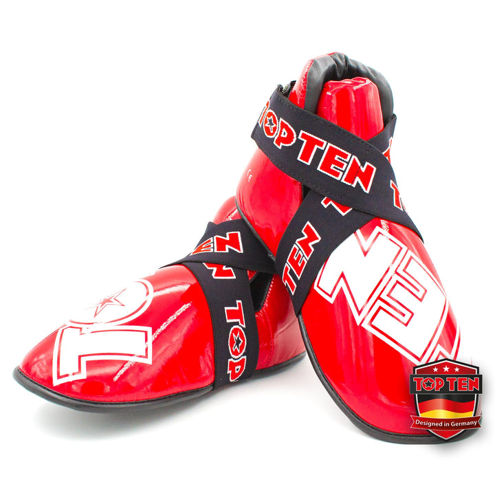 TOP TEN Fussschutz „Superlight“ für den Wettkampf Rot L, Rot L
