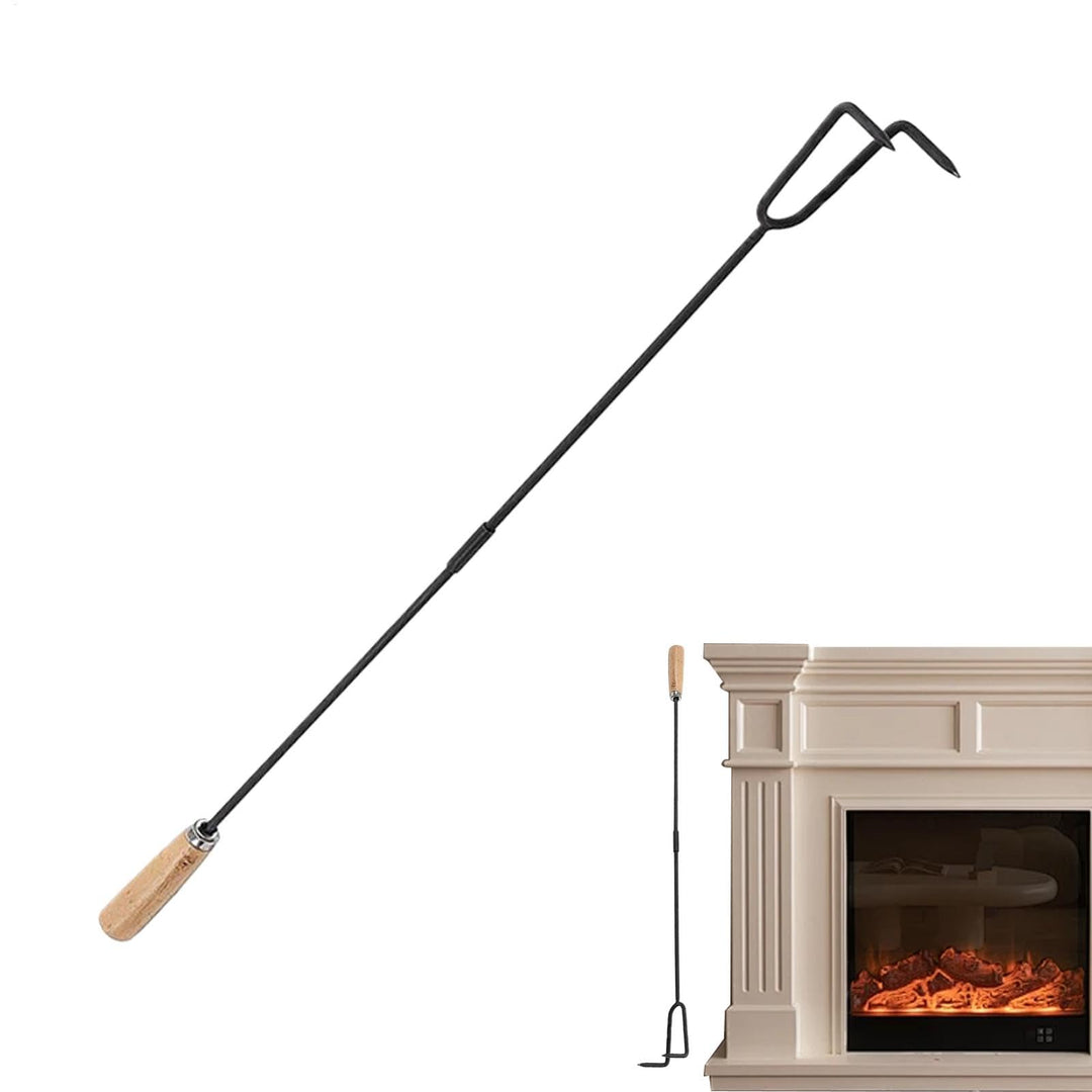 Generisch Kaminpoker, Feuerpoker im Freien,Robuster Feuerschalen-Poker - Kamin-Schürhaken, 84,8 cm l